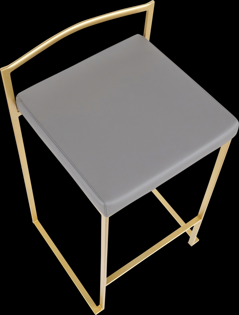 Birdlake II Gray Counter Height Stool, Set of 3 - Thumbnail - Image 10