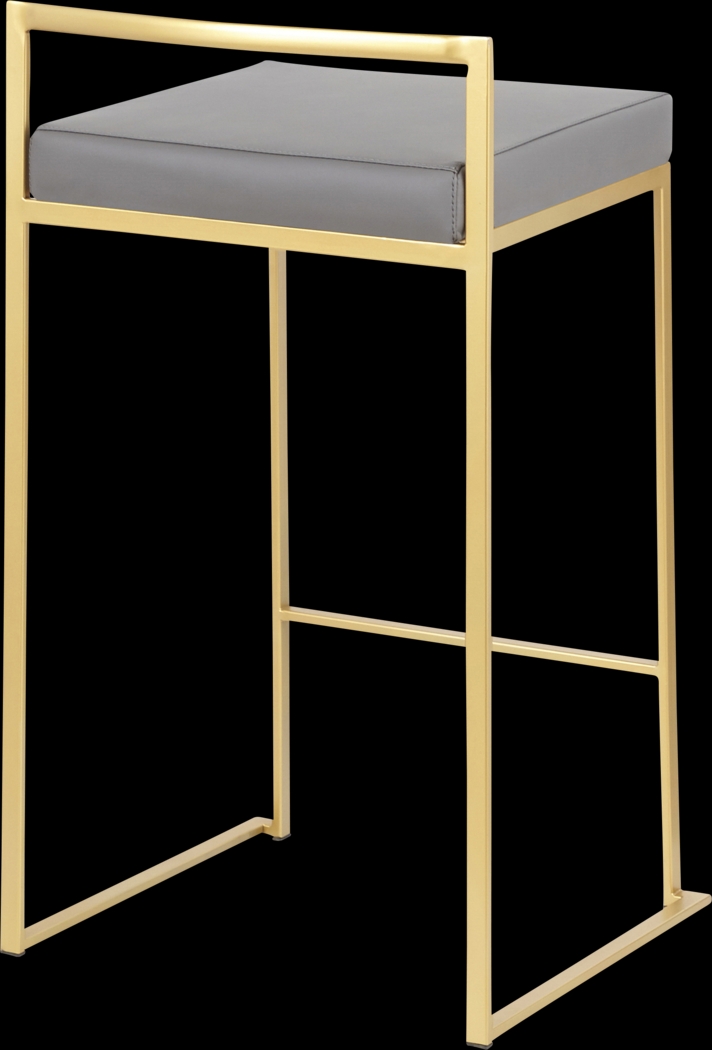 Birdlake II Gray Counter Height Stool, Set of 3 - Thumbnail - Image 7