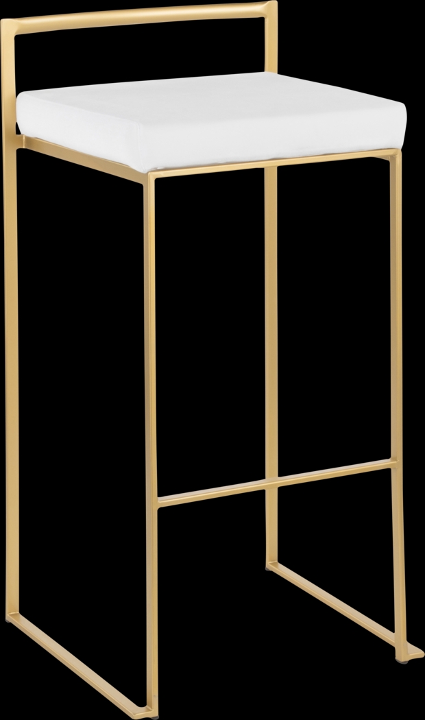 Birdlake II White Barstool, Set of 3 - Thumbnail - Image 4