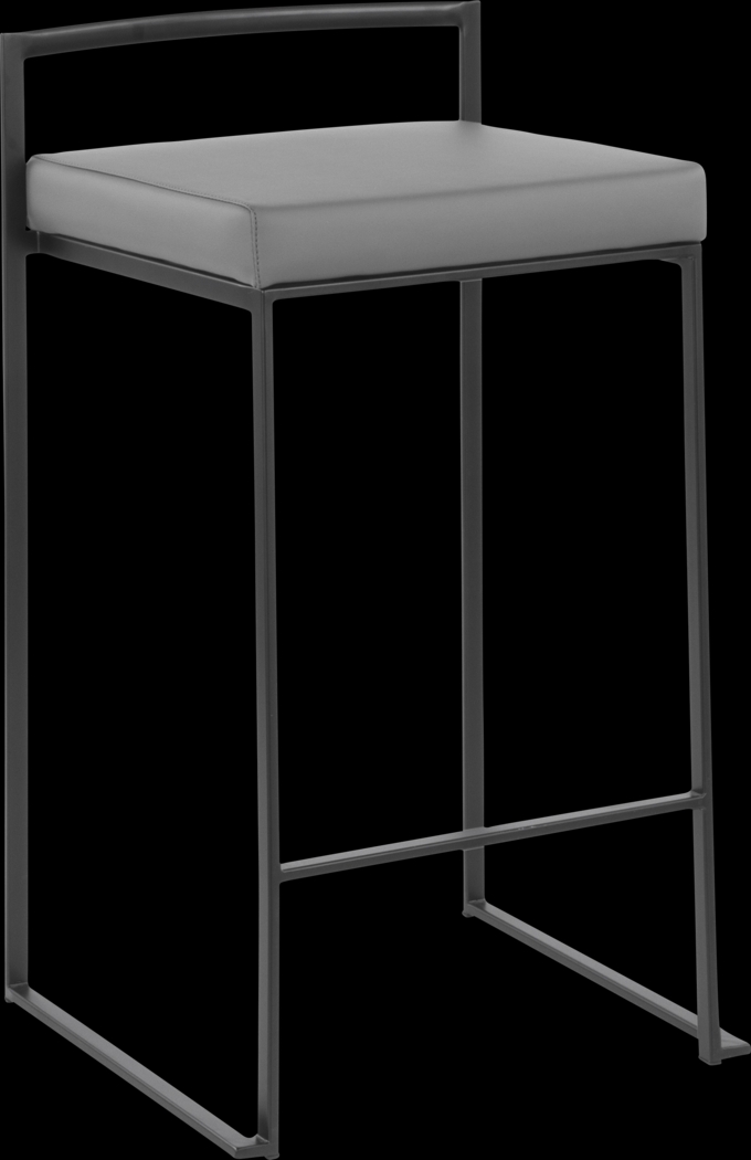 Birdlake III Gray Counter Height Stool, Set of 3 - Thumbnail - Image 5