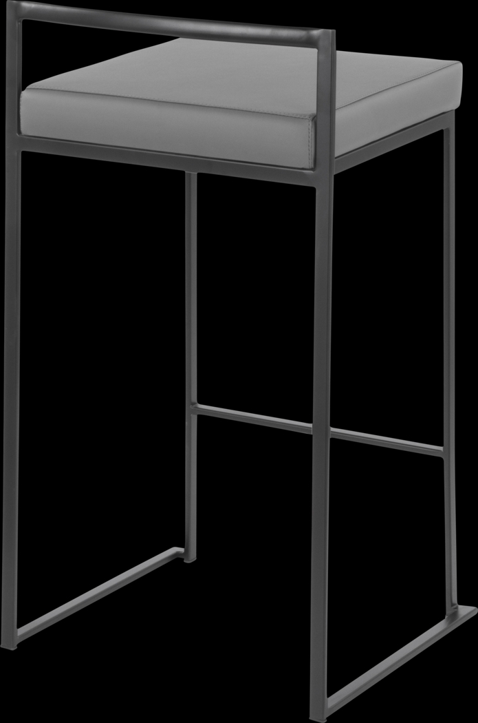 Birdlake III Gray Counter Height Stool, Set of 3 - Thumbnail - Image 7