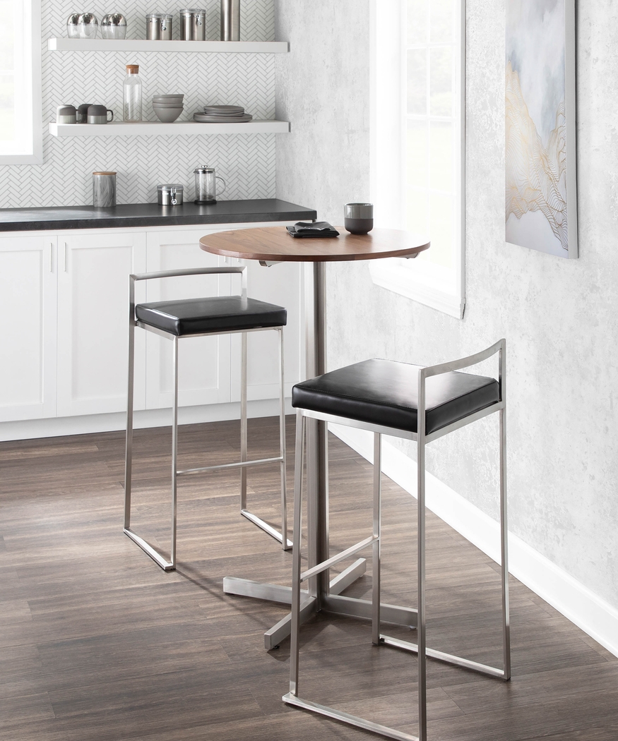 Birdlake IV Black Barstool, Set of 2 - Thumbnail - Image 3