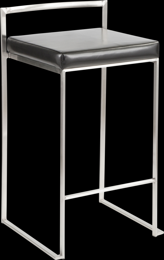 Birdlake IV Black Counter Height Stool, Set of 2 - Thumbnail - Image 8