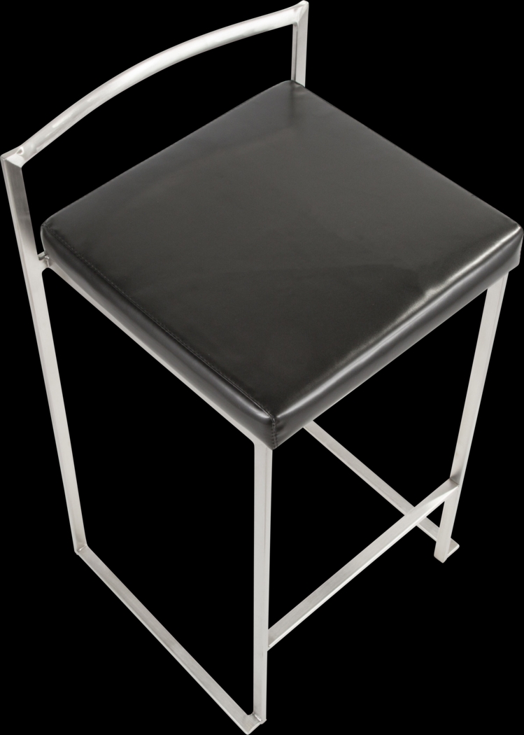Birdlake IV Black Counter Height Stool, Set of 2 - Thumbnail - Image 13
