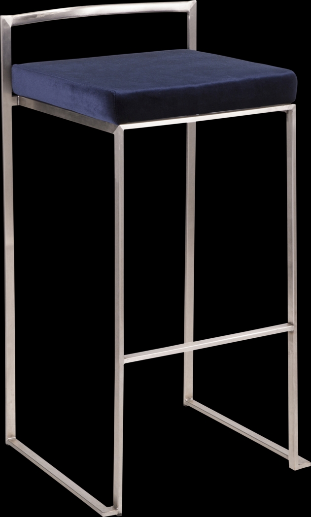 Birdlake IV Blue Barstool, Set of 3 - Thumbnail - Image 6