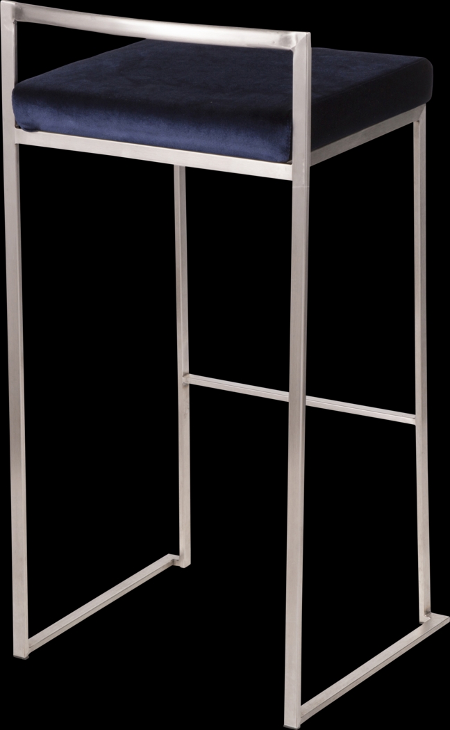 Birdlake IV Blue Barstool, Set of 3 - Thumbnail - Image 8