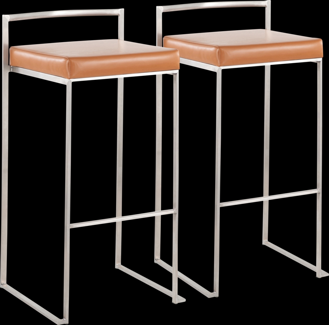 Birdlake IV Camel Barstool, Set of 2 - Thumbnail - Image 1