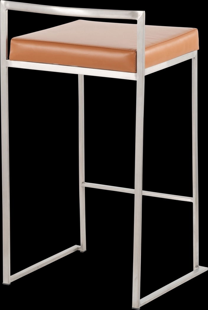 Birdlake IV Camel Counter Height Stool, Set of 2 - Thumbnail - Image 4