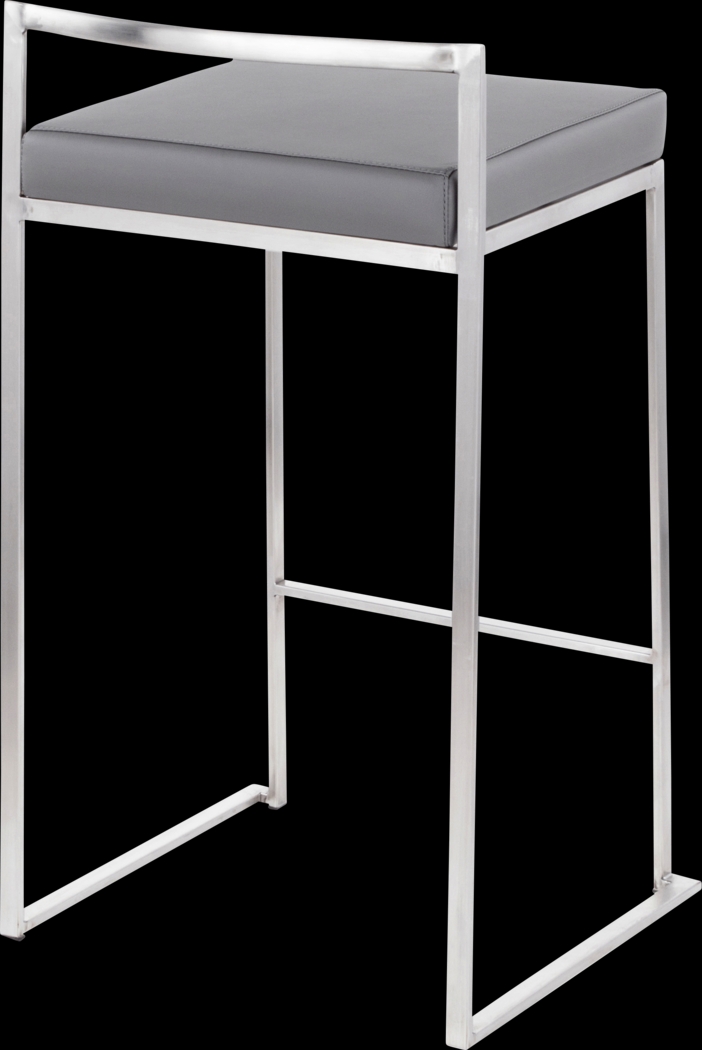 Birdlake IV Gray Counter Height Stool, Set of 3 - Thumbnail - Image 6