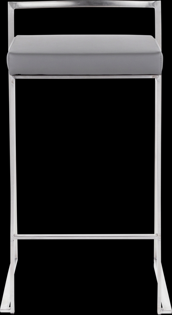 Birdlake IV Gray Counter Height Stool, Set of 3 - Thumbnail - Image 8