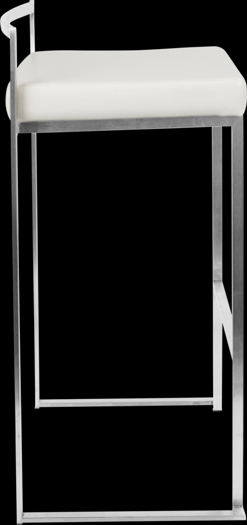 Birdlake IV White Barstool, Set of 3 - Thumbnail - Image 4