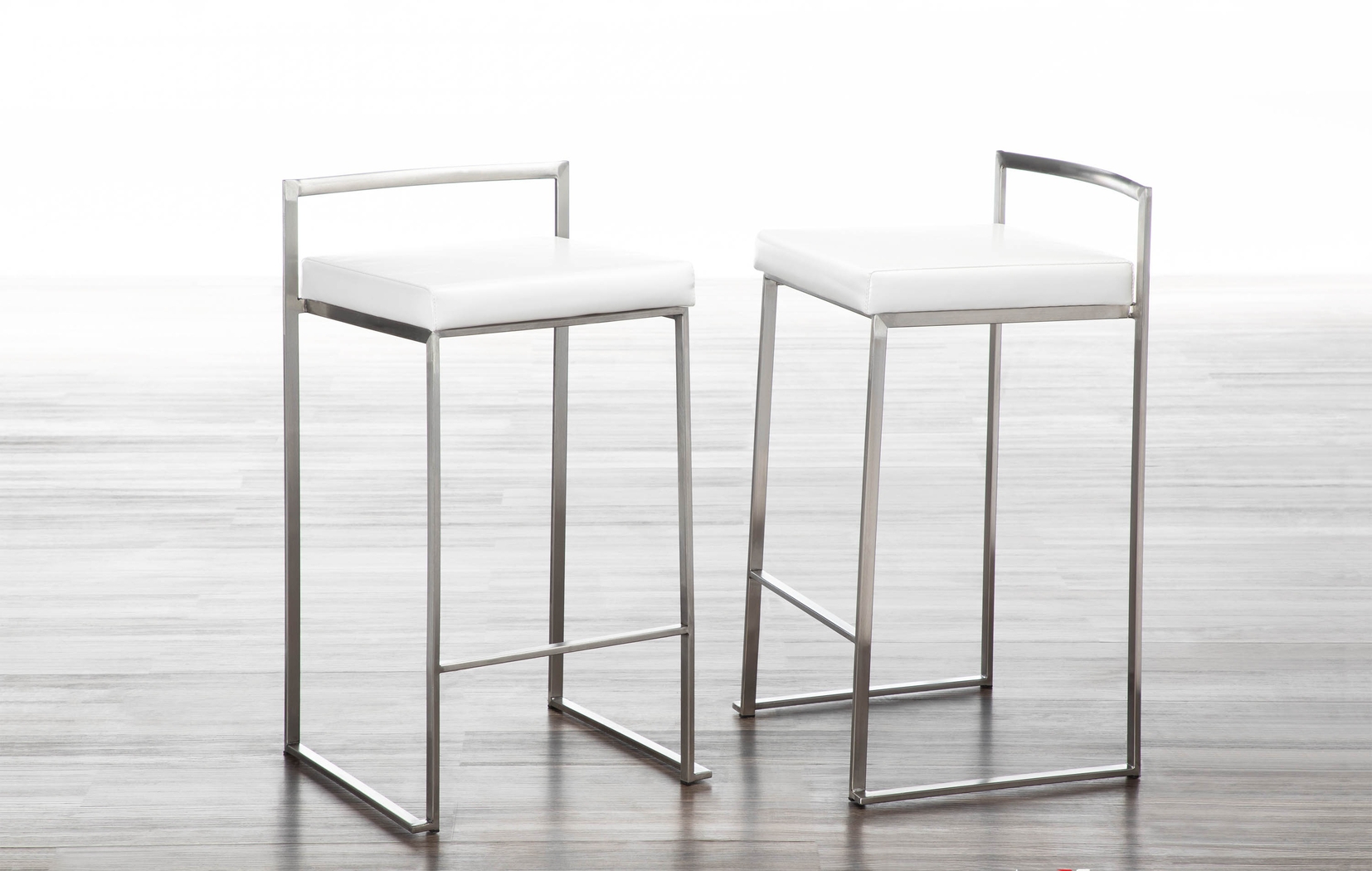 Birdlake IV White Counter Height Stool, Set of 2 - Thumbnail - Image 5