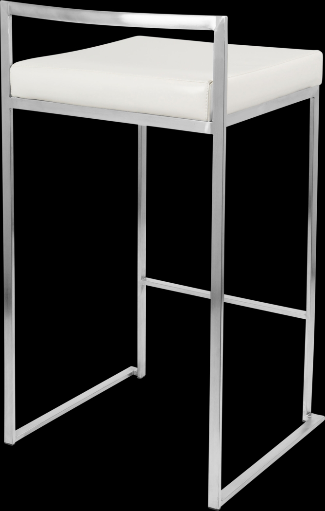 Birdlake IV White Counter Height Stool, Set of 3 - Thumbnail - Image 8