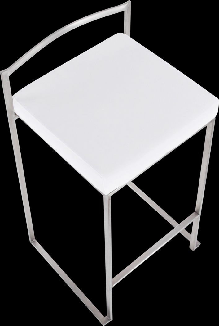 Birdlake IX White Counter Height Stool, Set of 3 - Thumbnail - Image 11