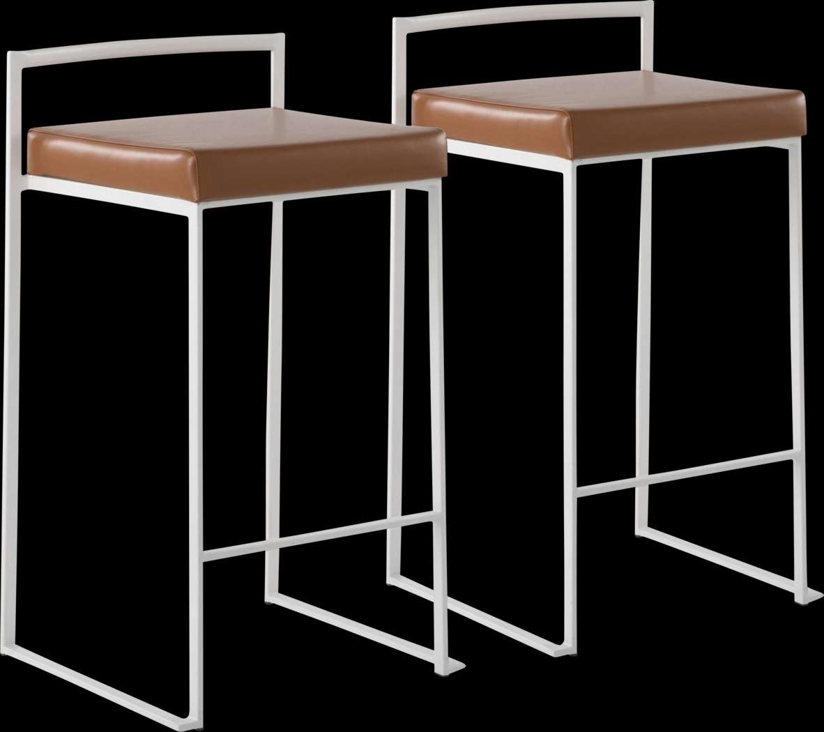 Birdlake V Camel Counter Height Stool, Set of 2 - Thumbnail - Image 1