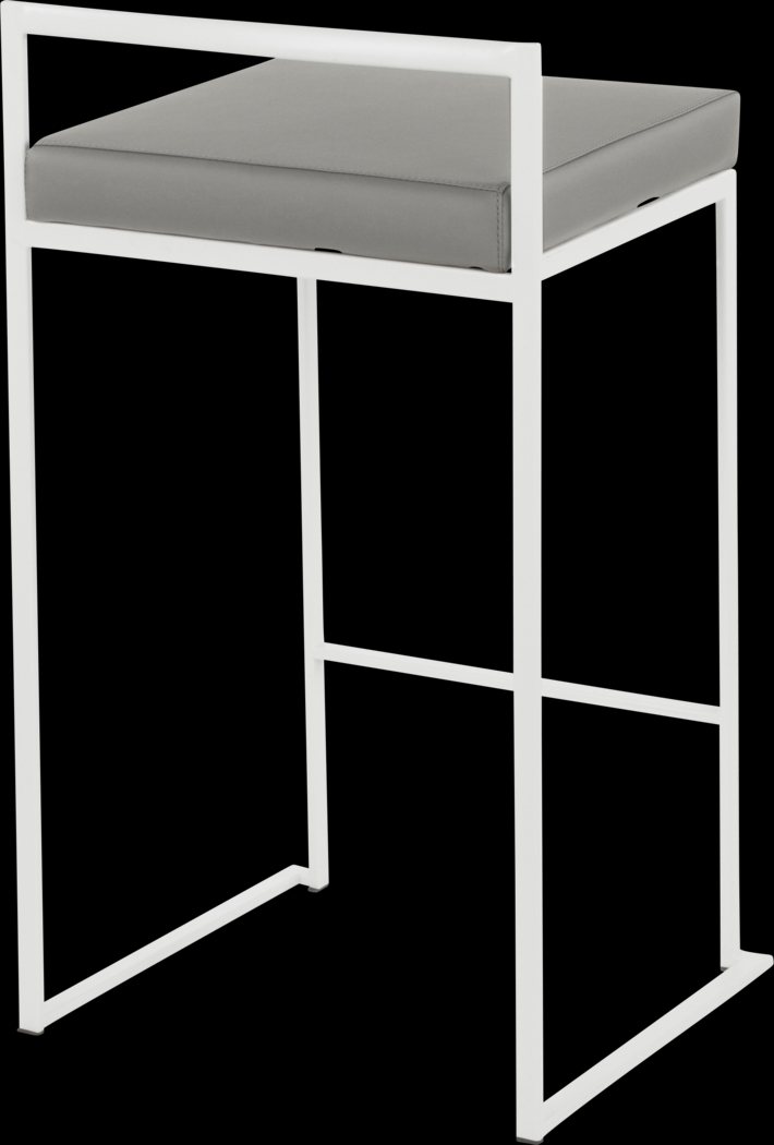 Birdlake V Gray Counter Height Stool, Set of 3 - Thumbnail - Image 6