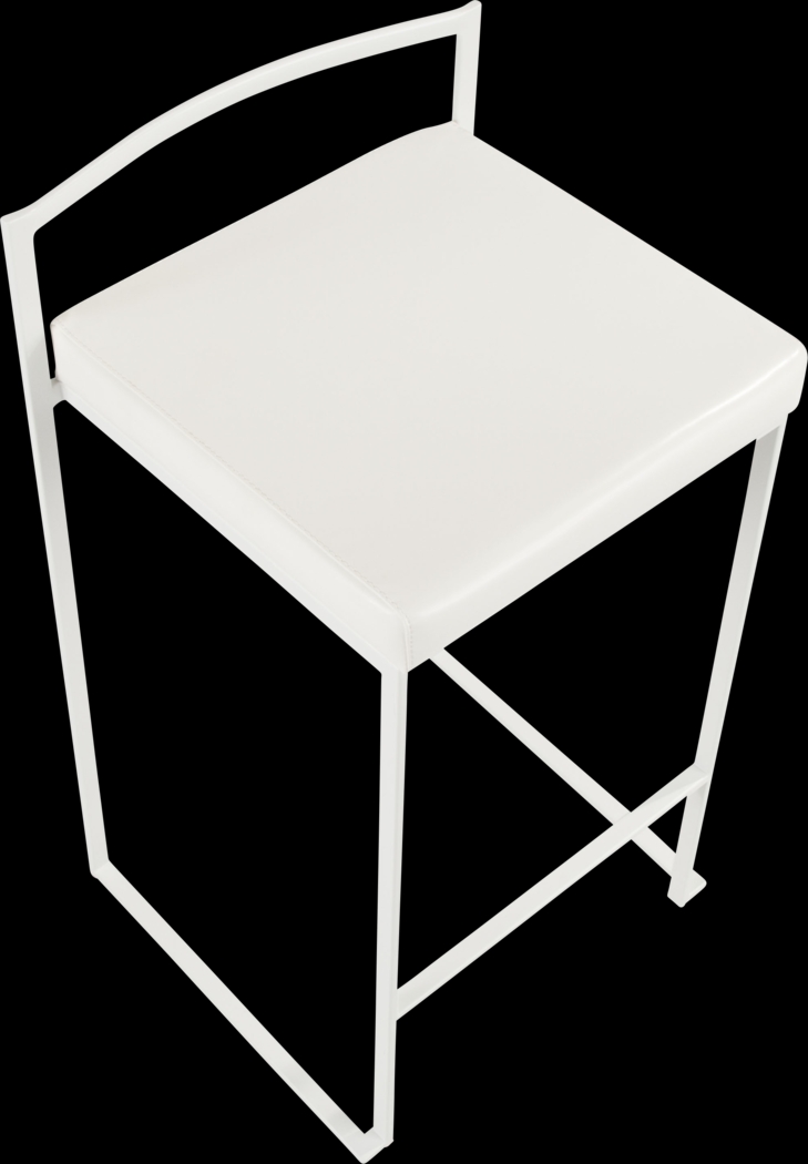 Birdlake V White Counter Height Stool, Set of 3 - Thumbnail - Image 11