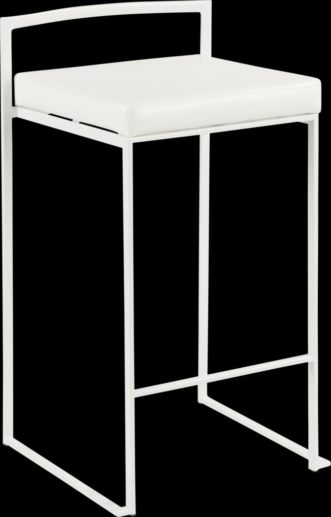 Birdlake V White Counter Height Stool, Set of 3 - Thumbnail - Image 6