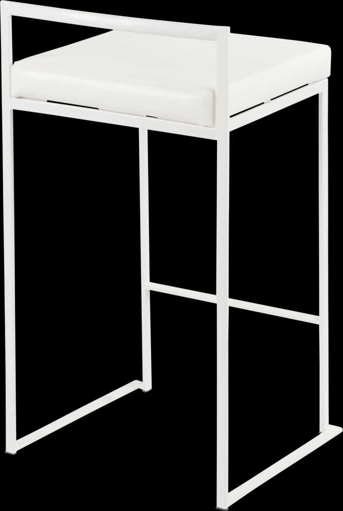 Birdlake V White Counter Height Stool, Set of 3 - Thumbnail - Image 8