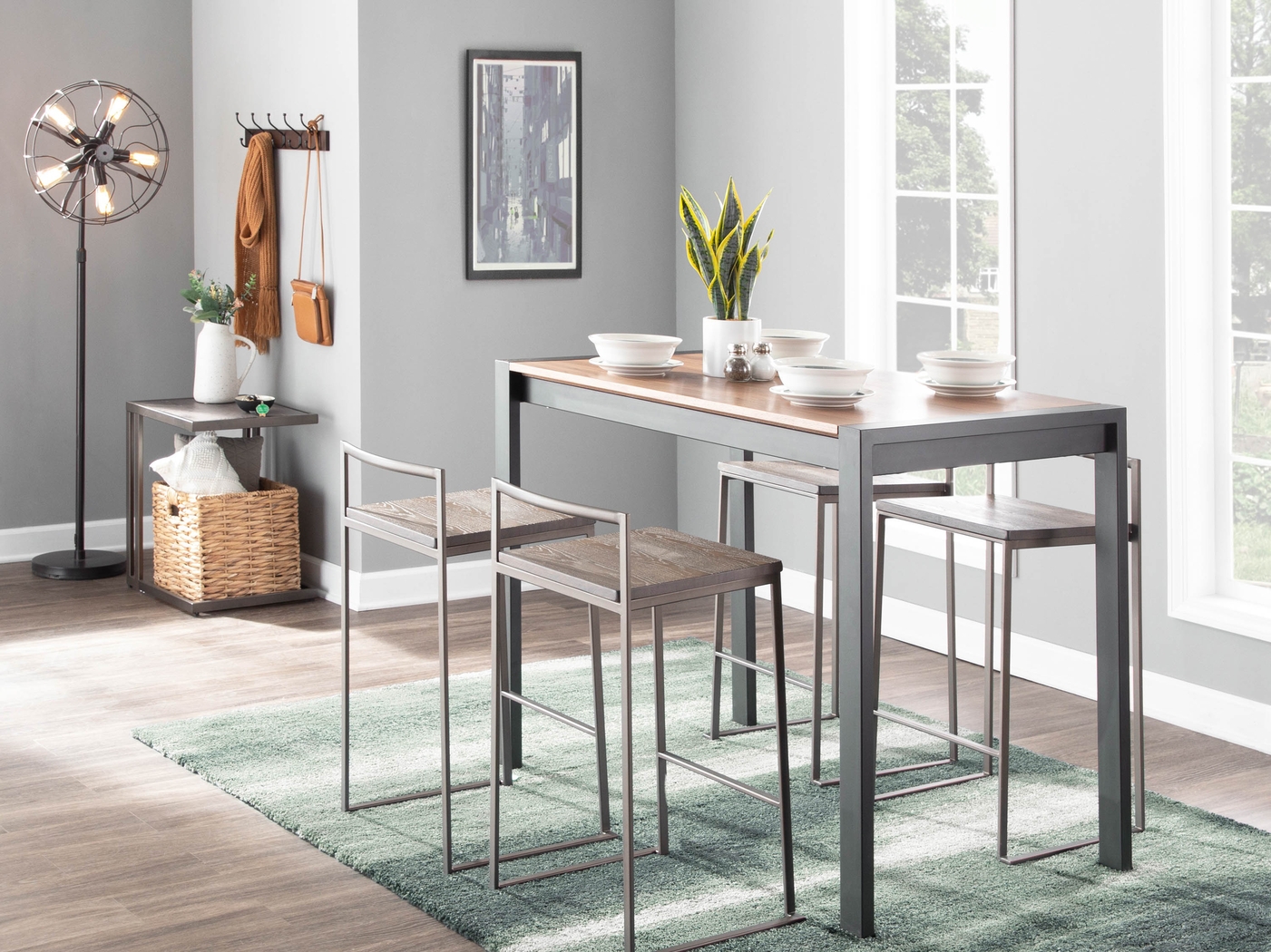 Birdlake VI Espresso Counter Height Stool, Set of 2 - Thumbnail - Image 2