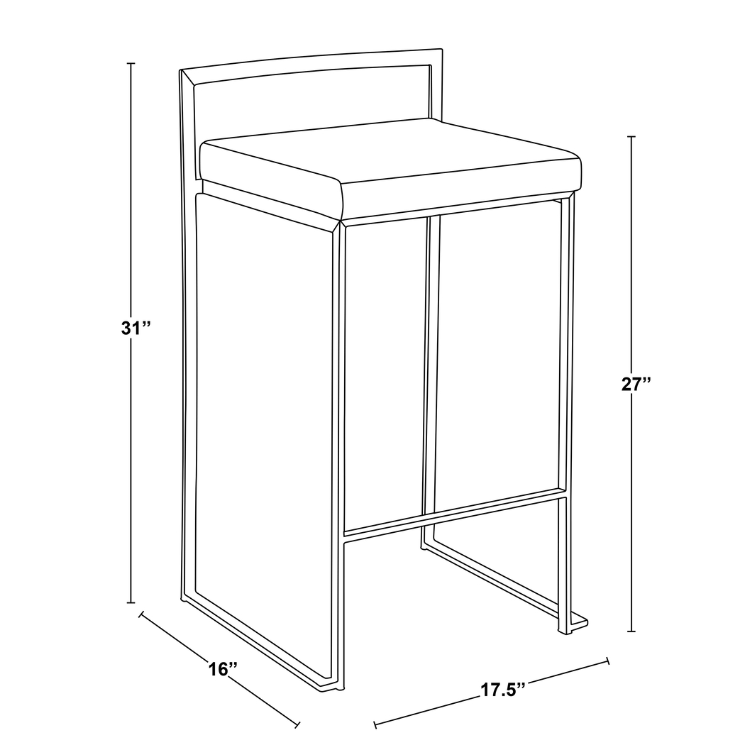Birdlake VI Espresso Counter Height Stool, Set of 2 - Thumbnail - Image 13