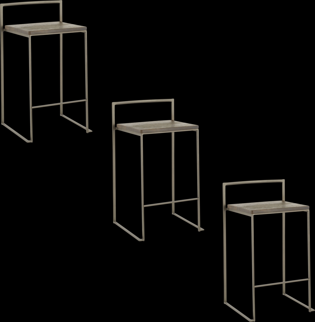 Birdlake VI Espresso Counter Height Stool, Set of 2 - Thumbnail - Image 1