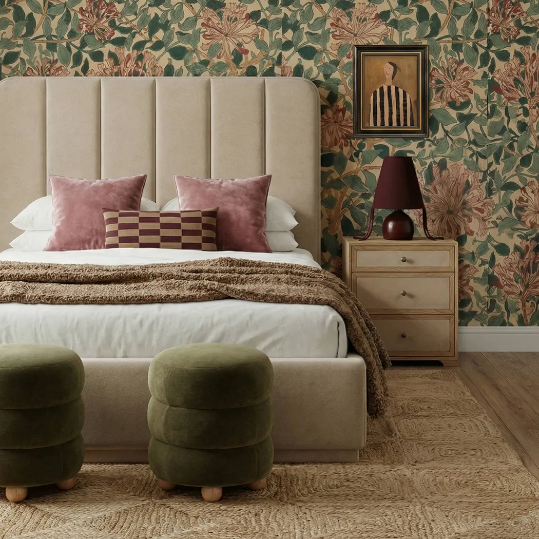 Birikti Brown King Bed - Thumbnail - Image 2