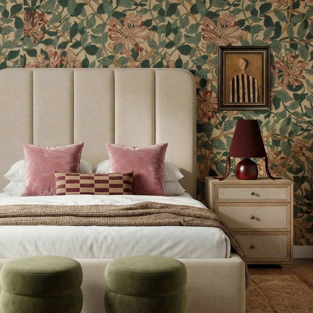 Birikti Brown Queen Bed - Thumbnail - Image 2