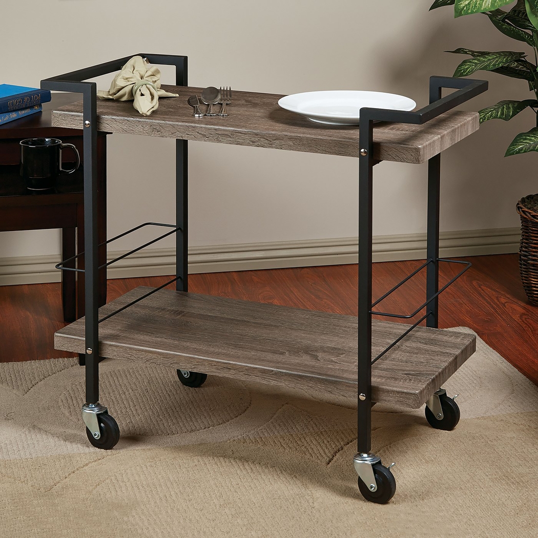 Birtley Gray Bar Cart - Thumbnail - Image 2