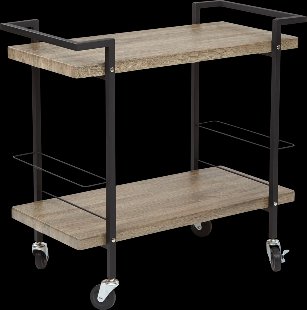 Birtley Gray Bar Cart - Thumbnail - Image 1