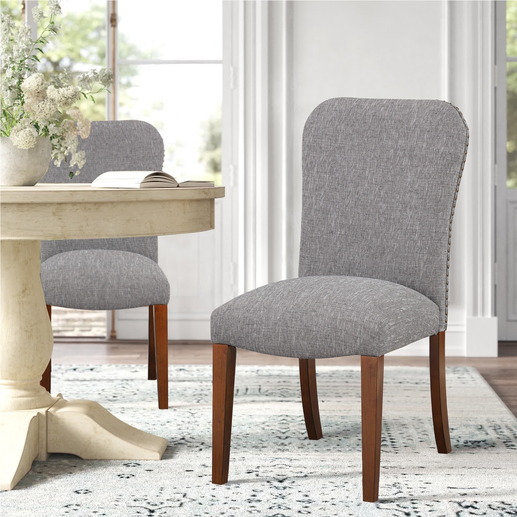Birtley Gray Side Chair, Set of 2 - Thumbnail - Image 3