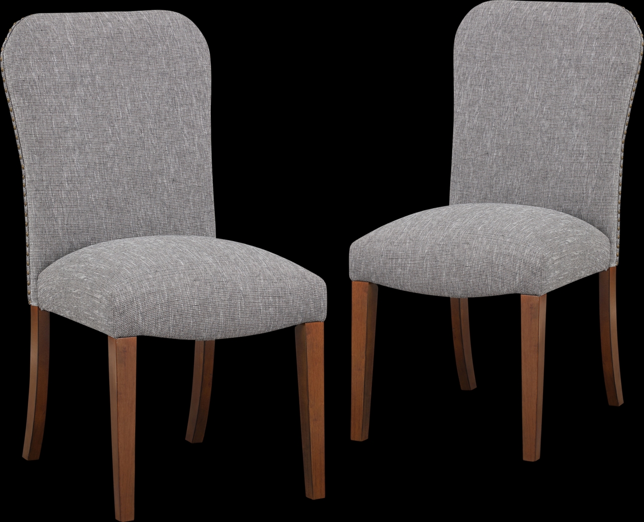 Birtley Gray Side Chair, Set of 2 - Thumbnail - Image 1