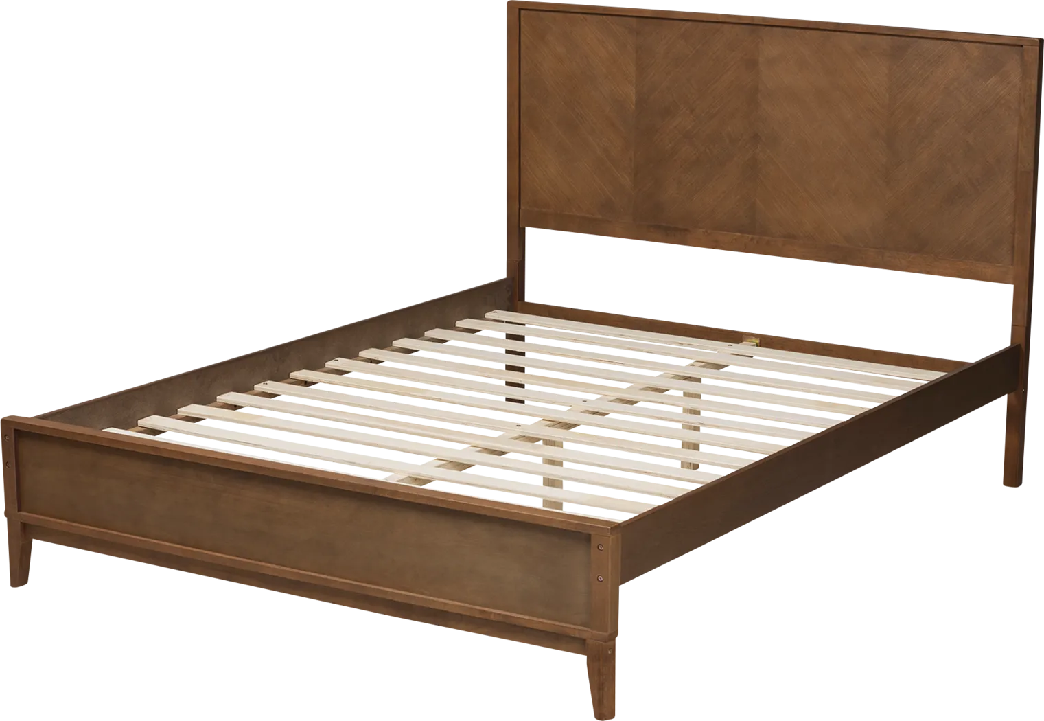 Biruta Brown King Platform Bed - Thumbnail - Image 5