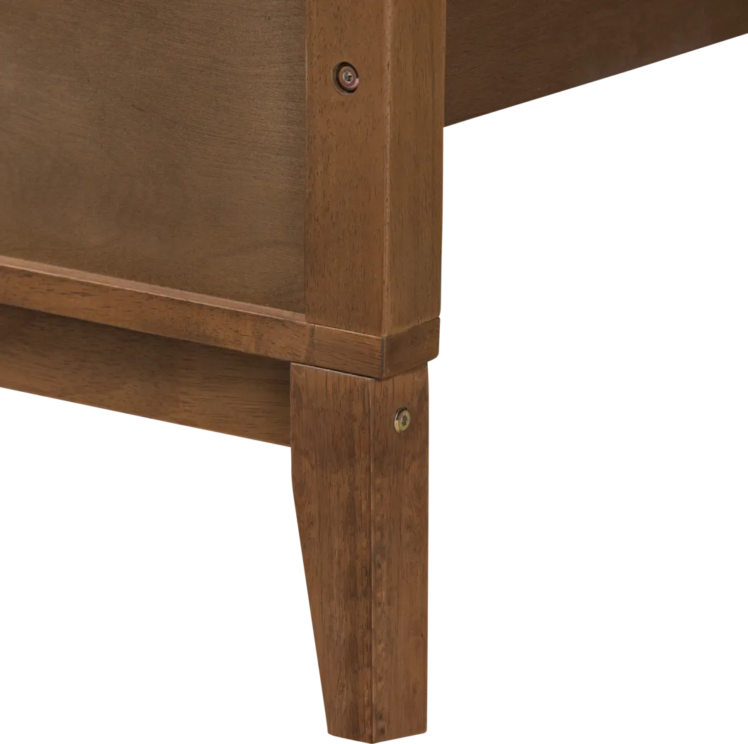 Biruta Brown King Platform Bed - Thumbnail - Image 7