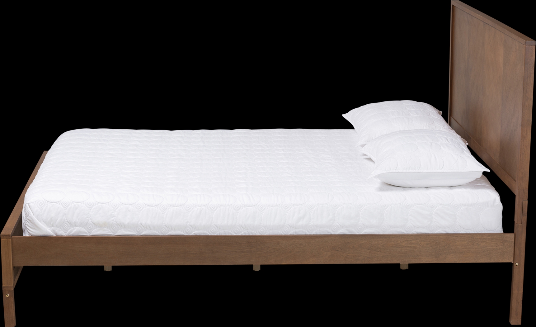 Biruta Brown Queen Platform Bed - Thumbnail - Image 4