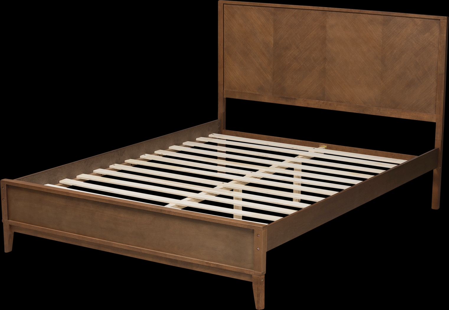 Biruta Brown Queen Platform Bed - Thumbnail - Image 5