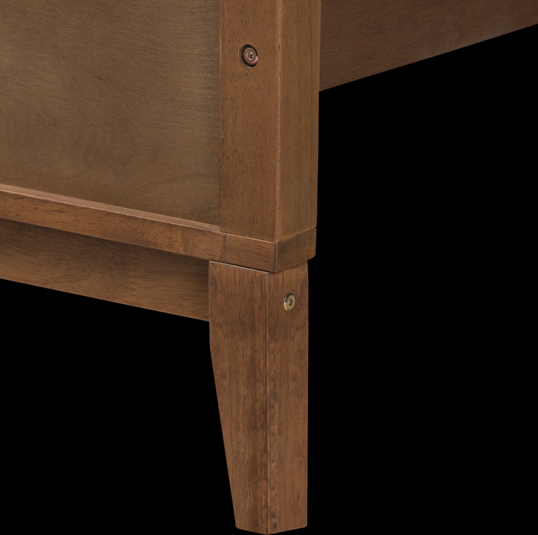 Biruta Brown Queen Platform Bed - Thumbnail - Image 7