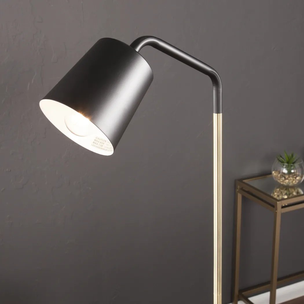 Birwood Black Floor Lamp - Thumbnail - Image 3