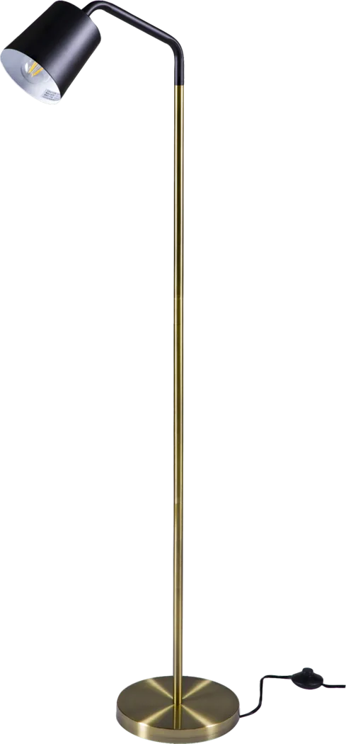 Birwood Black Floor Lamp - Thumbnail - Image 1