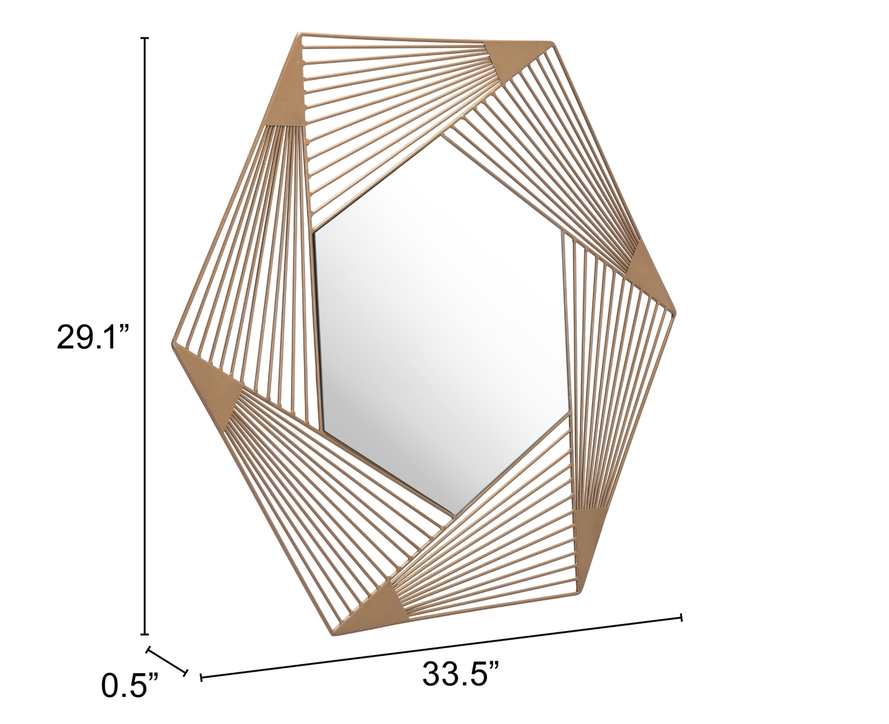 Biryan Gold Mirror - Thumbnail - Image 5