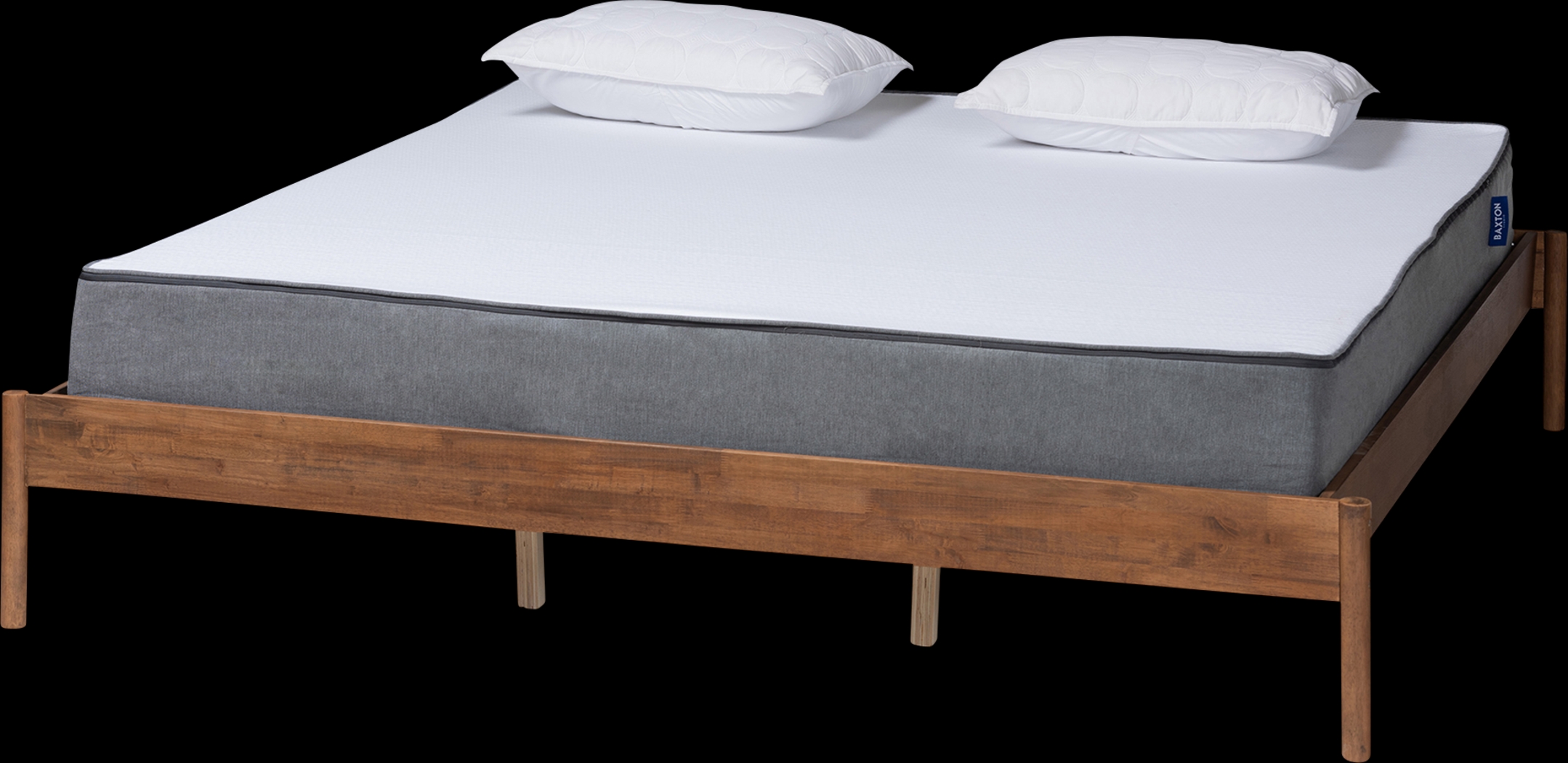 Biscaine Brown Queen Bed - Thumbnail - Image 1