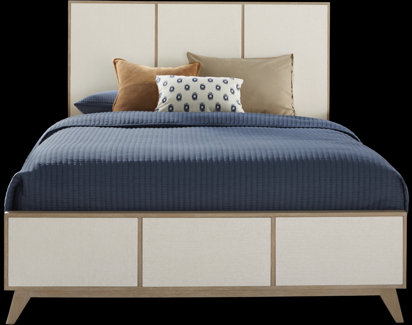 Biscayne Natural 3 Pc King Panel Bed - Thumbnail - Image 1