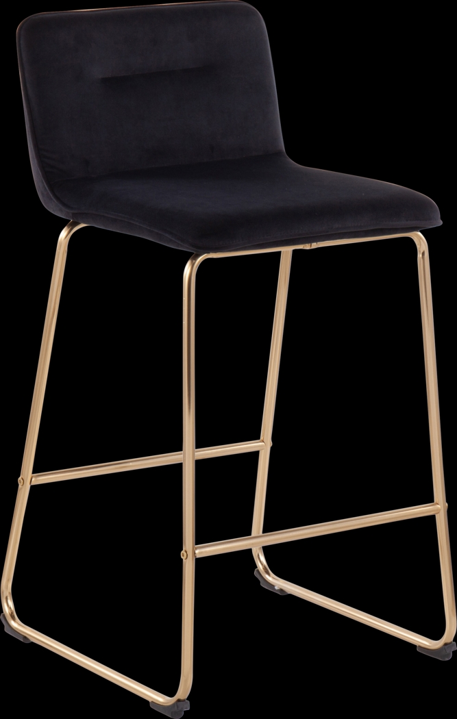 Bishopwood I Black Counter Height Stool, Set of 2 - Thumbnail - Image 2