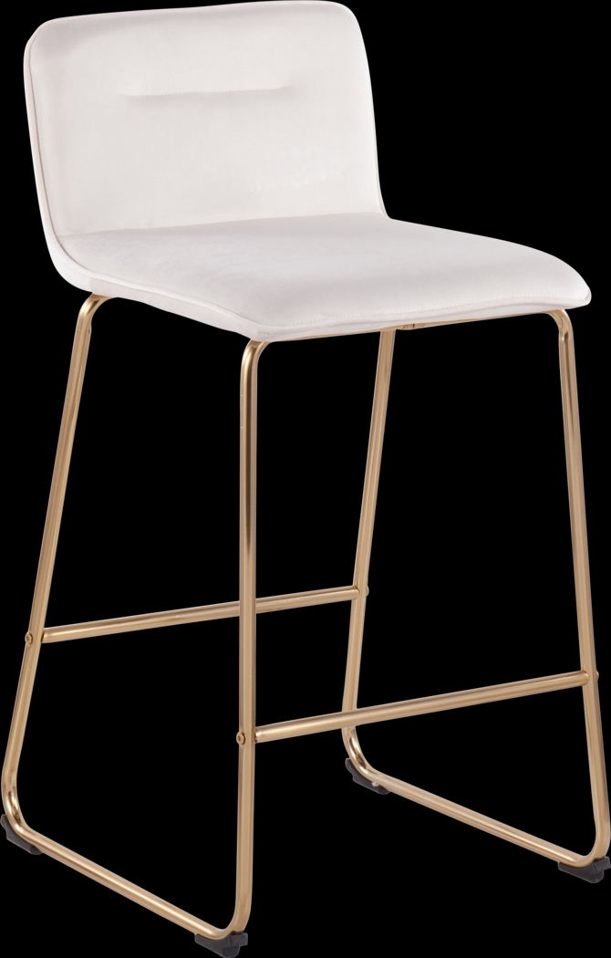 Bishopwood I Cream Counter Height Stool, Set of 2 - Thumbnail - Image 2