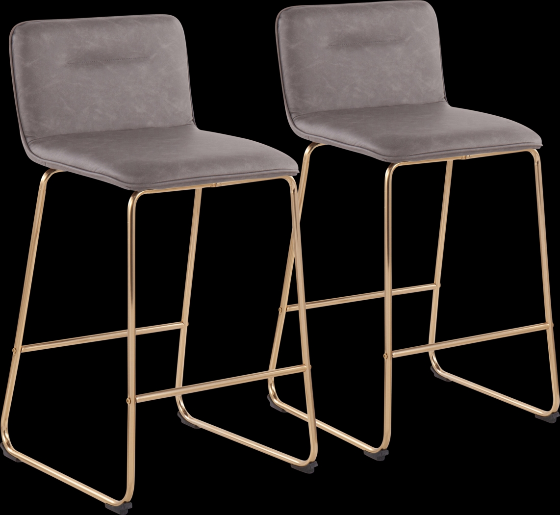 Bishopwood I Gray Counter Height Stool, Set of 2 - Thumbnail - Image 1