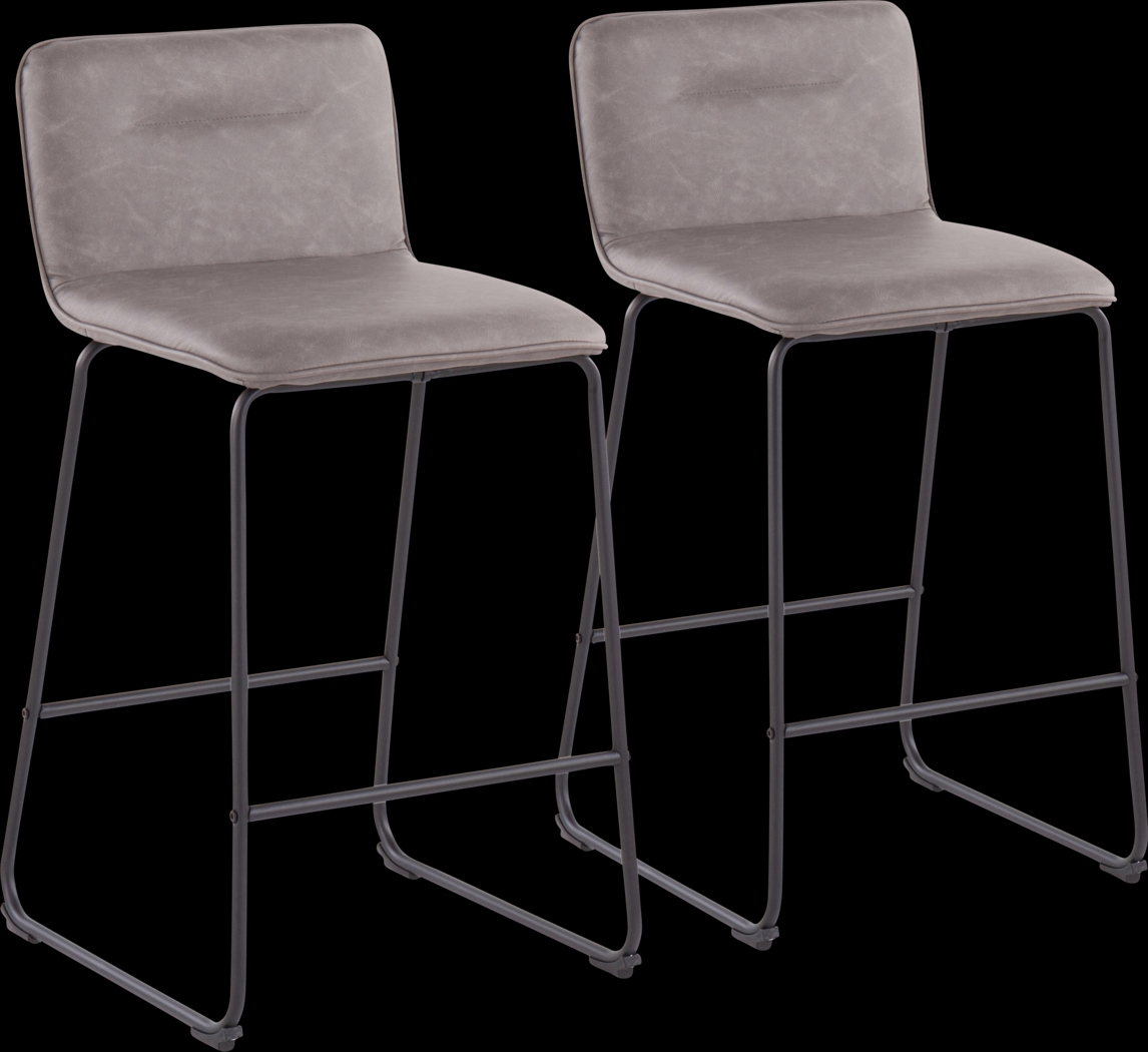 Bishopwood II Gray Counter Height Stool, Set of 2 - Thumbnail - Image 1