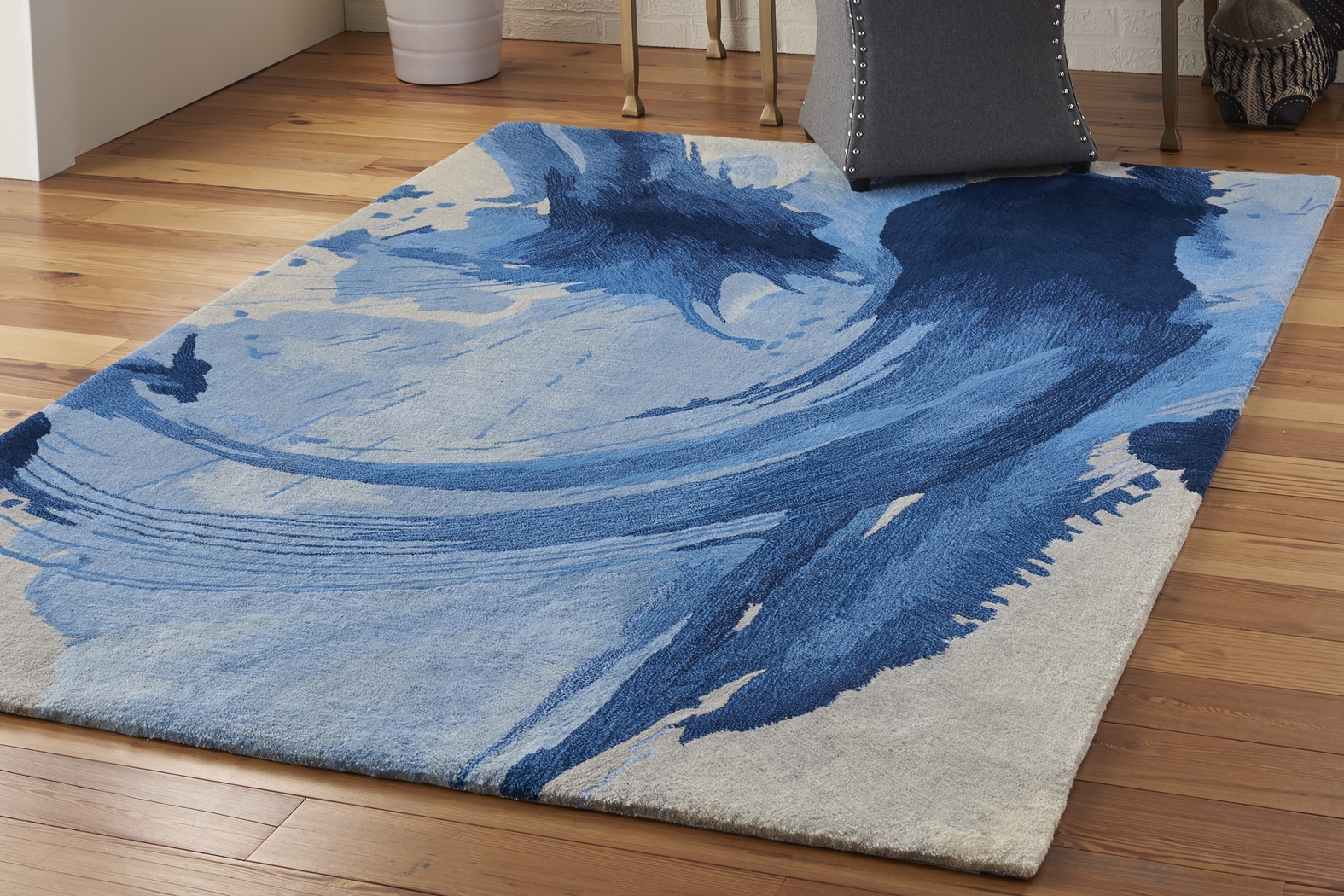 Bismarck Blue 5'25" x 7'75" Rug - Thumbnail - Image 3