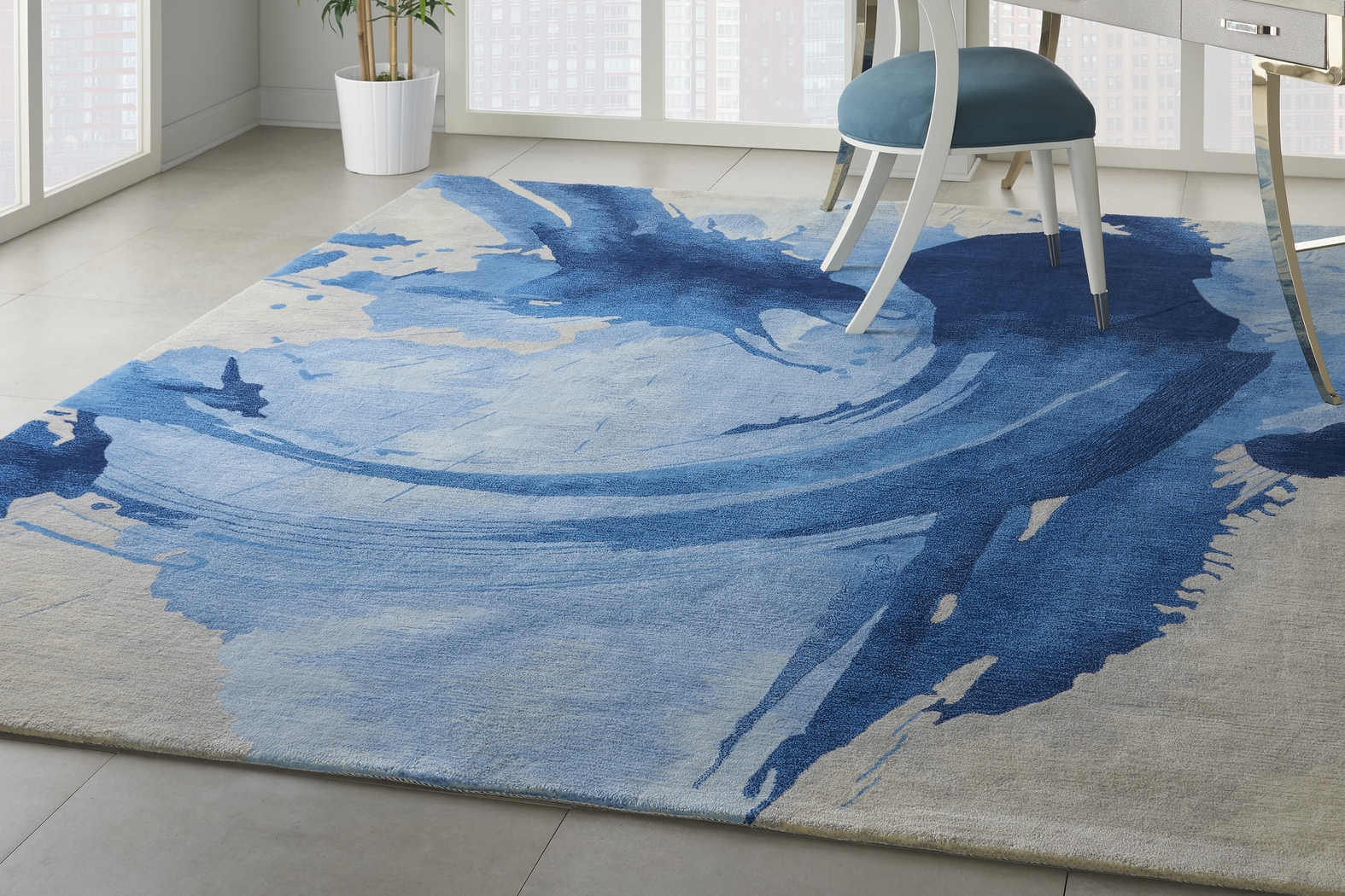 Bismarck Blue 8'5" x 11'5" Rug - Thumbnail - Image 3