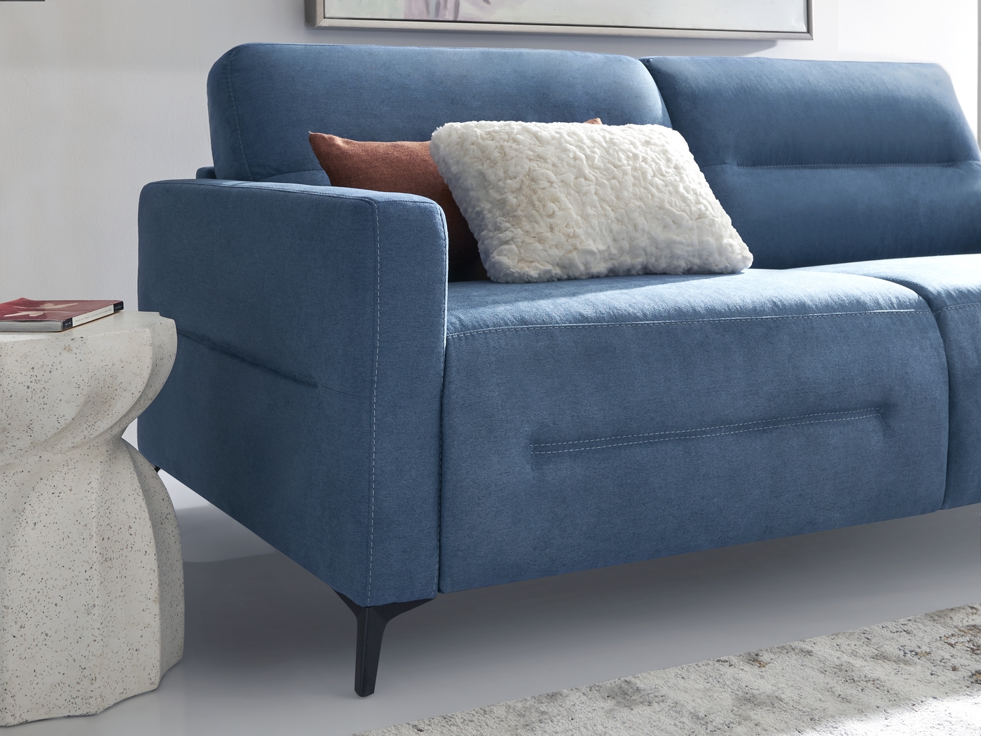 Bisou Blue Sleeper Sofa - Thumbnail - Image 3