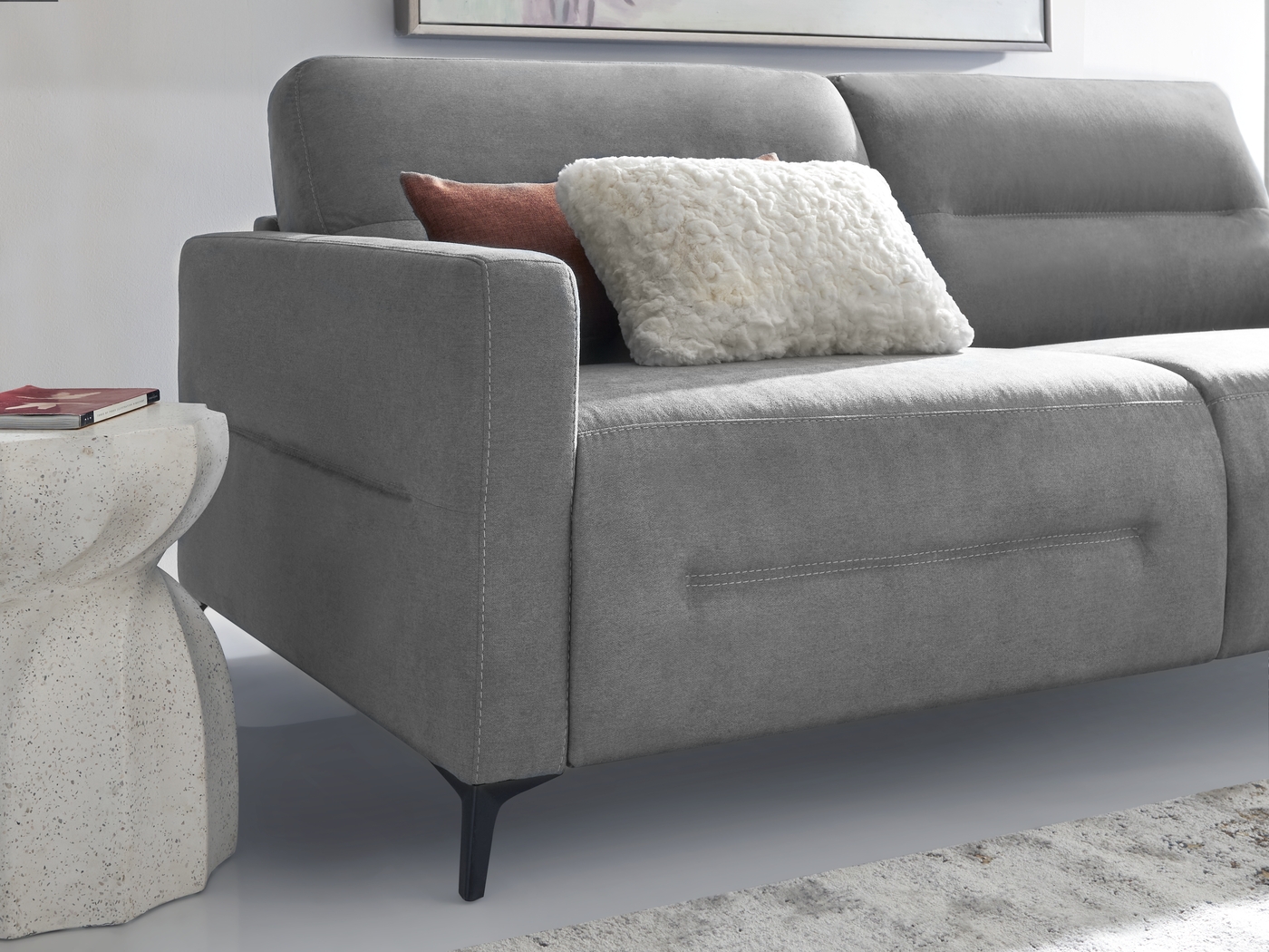 Bisou Gray Sleeper Sofa - Thumbnail - Image 3